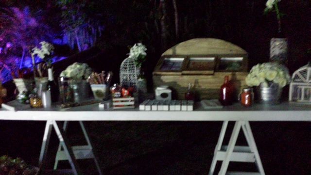 Mesa larga blanca